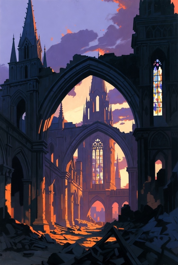 中世ファンタジー背景パック56枚【古城・森・洞窟・天空の島々】