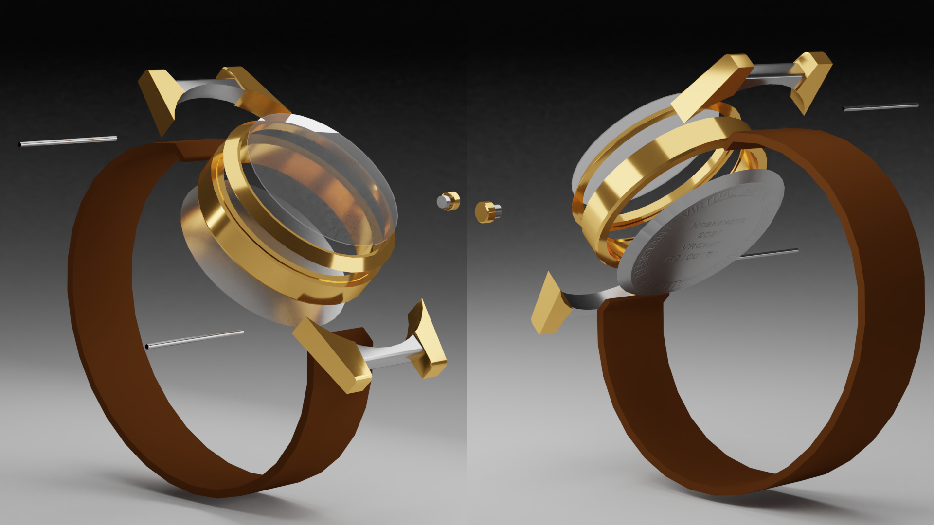 VRChatアバター向け腕時計ケーシング　ベータ・ケンタウリ