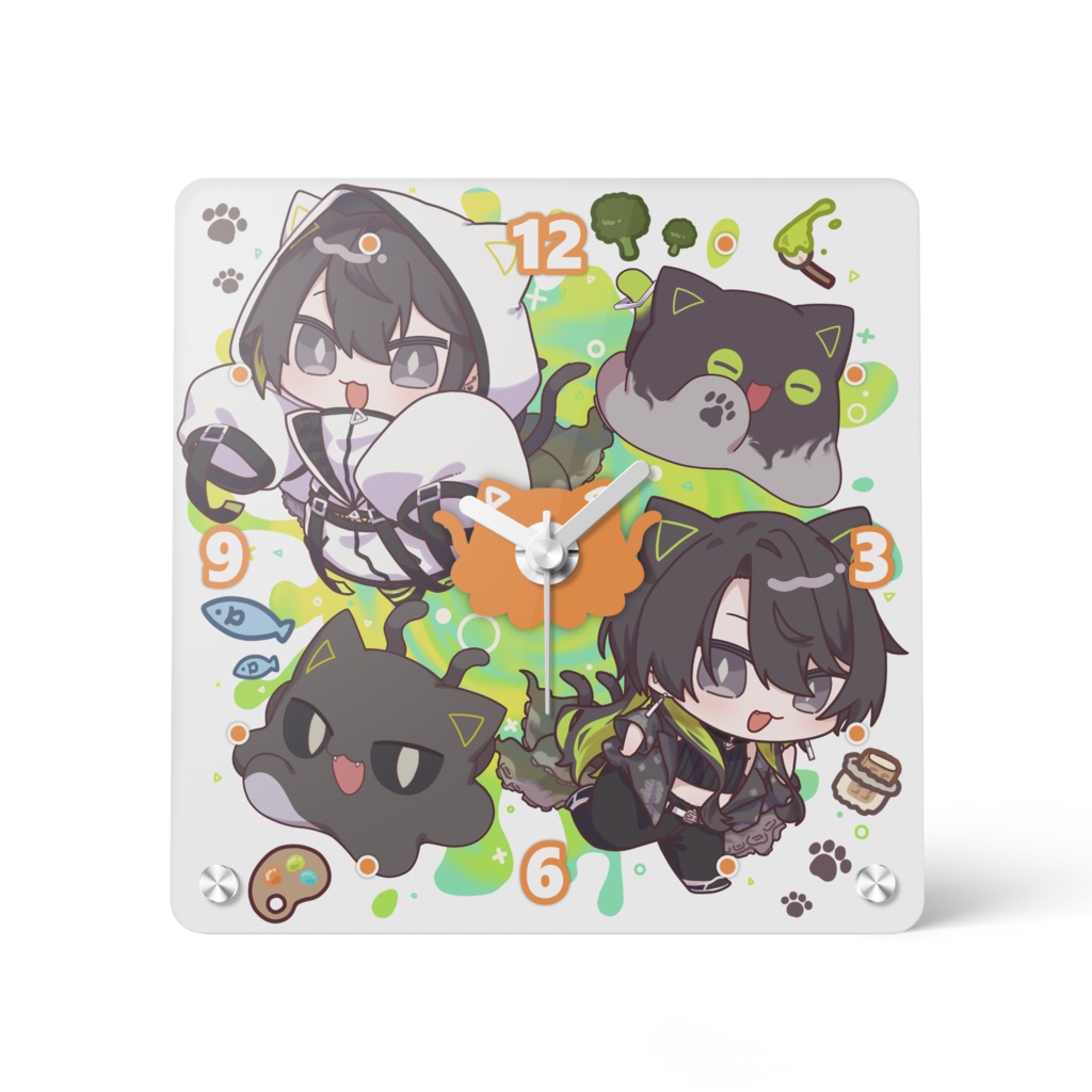 2024誕生日アクリル時計