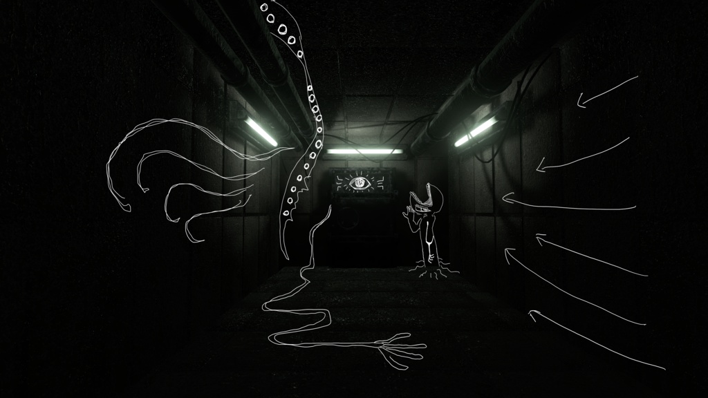 【vrchat向け】地下通路構築キット