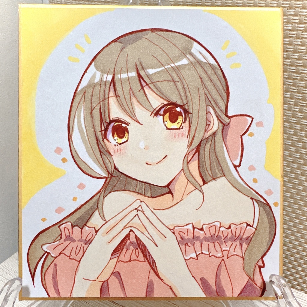【色紙】まろふぃ直筆色紙B（可愛げまろふぃ）