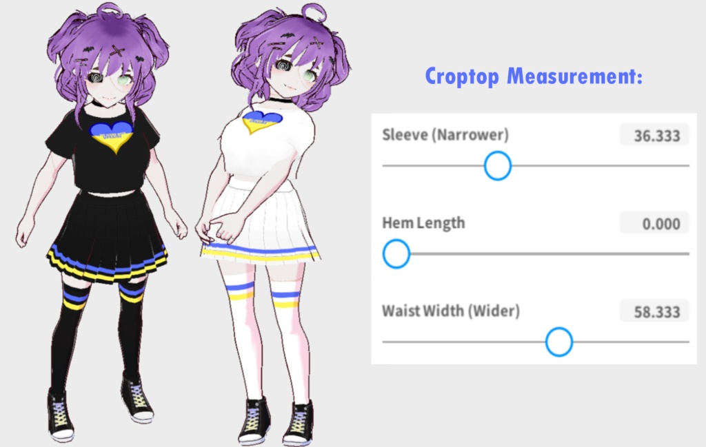 Ukraine Support Clothing Line for VRoid (1.0.0+)