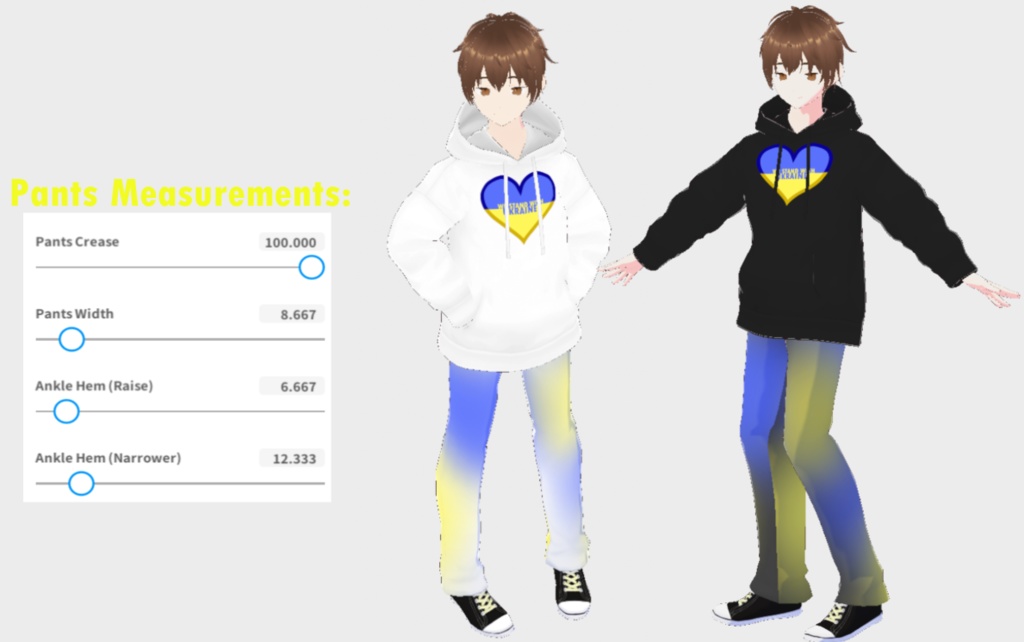 Ukraine Support Clothing Line for VRoid (1.0.0+)