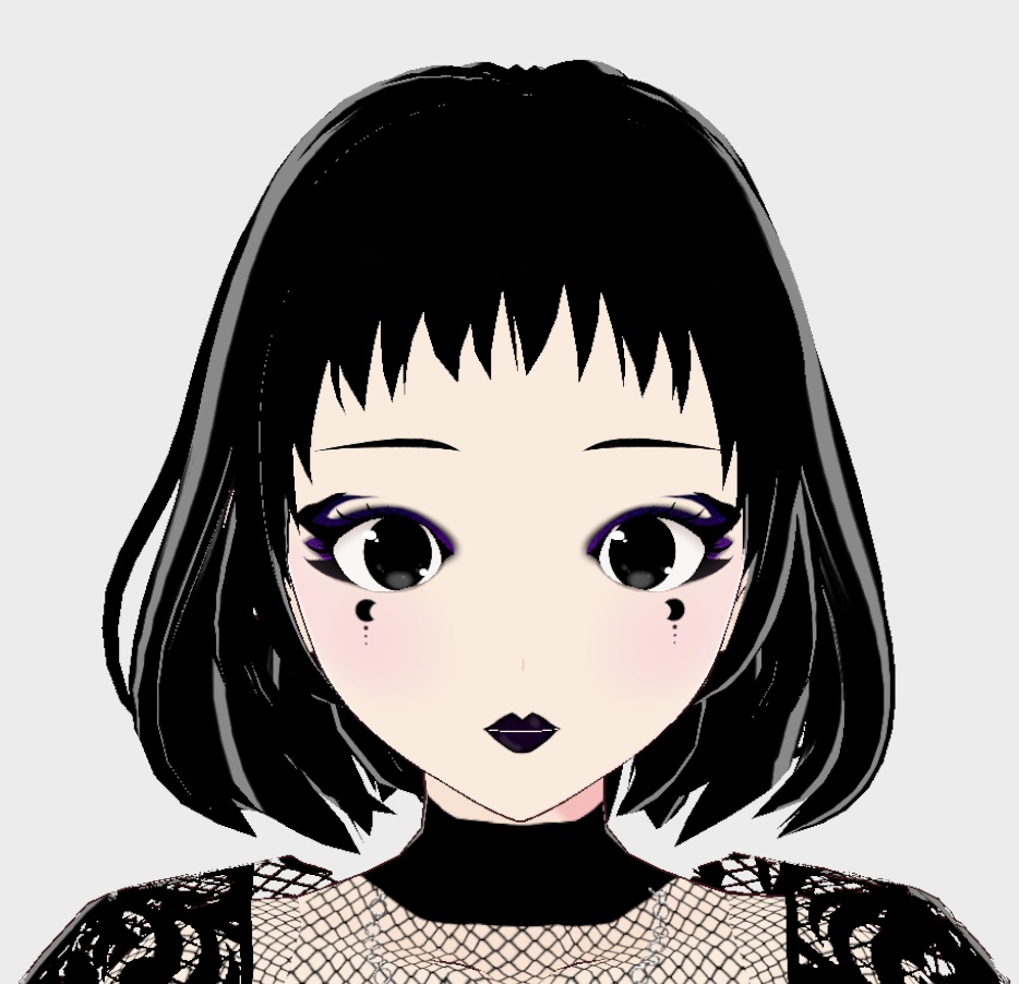 3 Goth Makeup Looks for VRoid (1.0.0+)