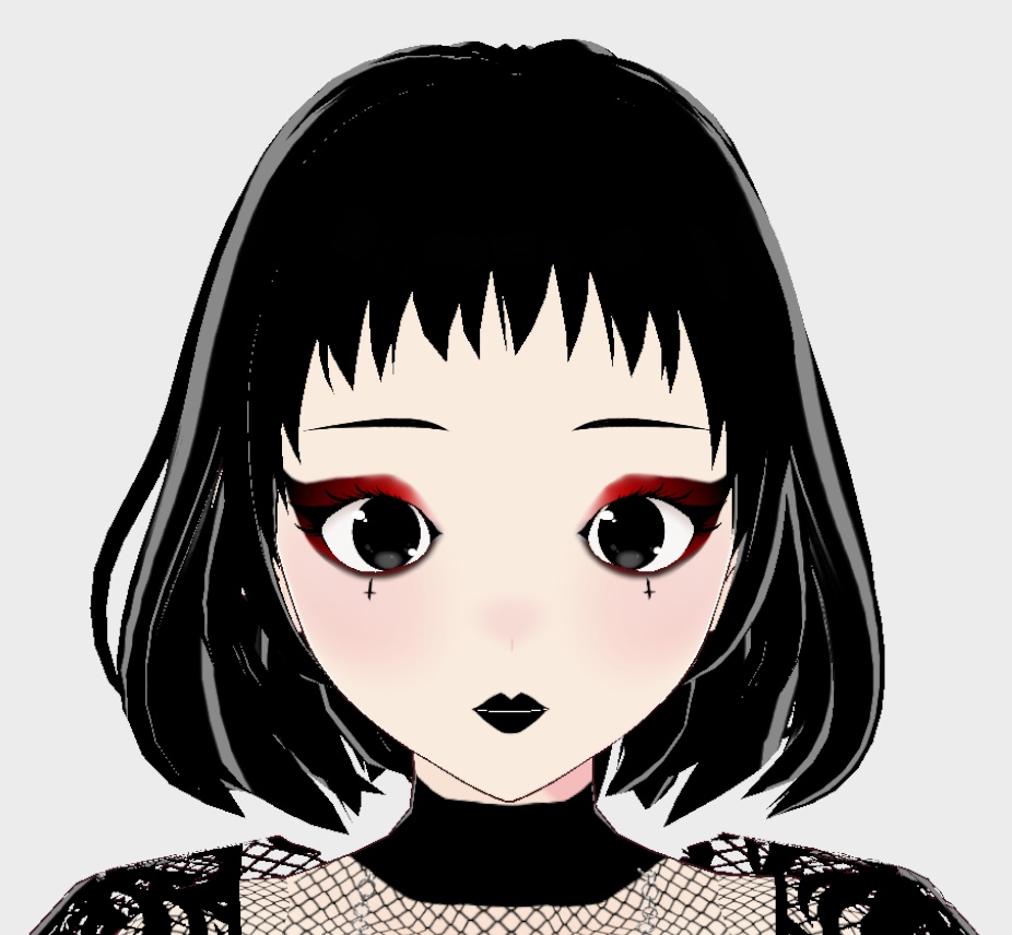 3 Goth Makeup Looks for VRoid (1.0.0+)