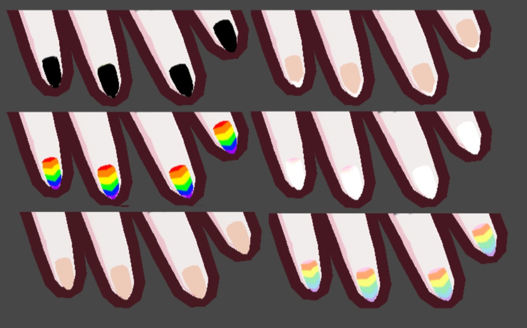 Accessories Pack: Chokers, Nails and Lip-gloss (VRoid 1.0.0+)