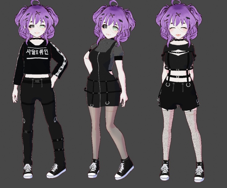 Tactically Tailored: Tactical Goth Clothing (VRoid 1.0.0+)