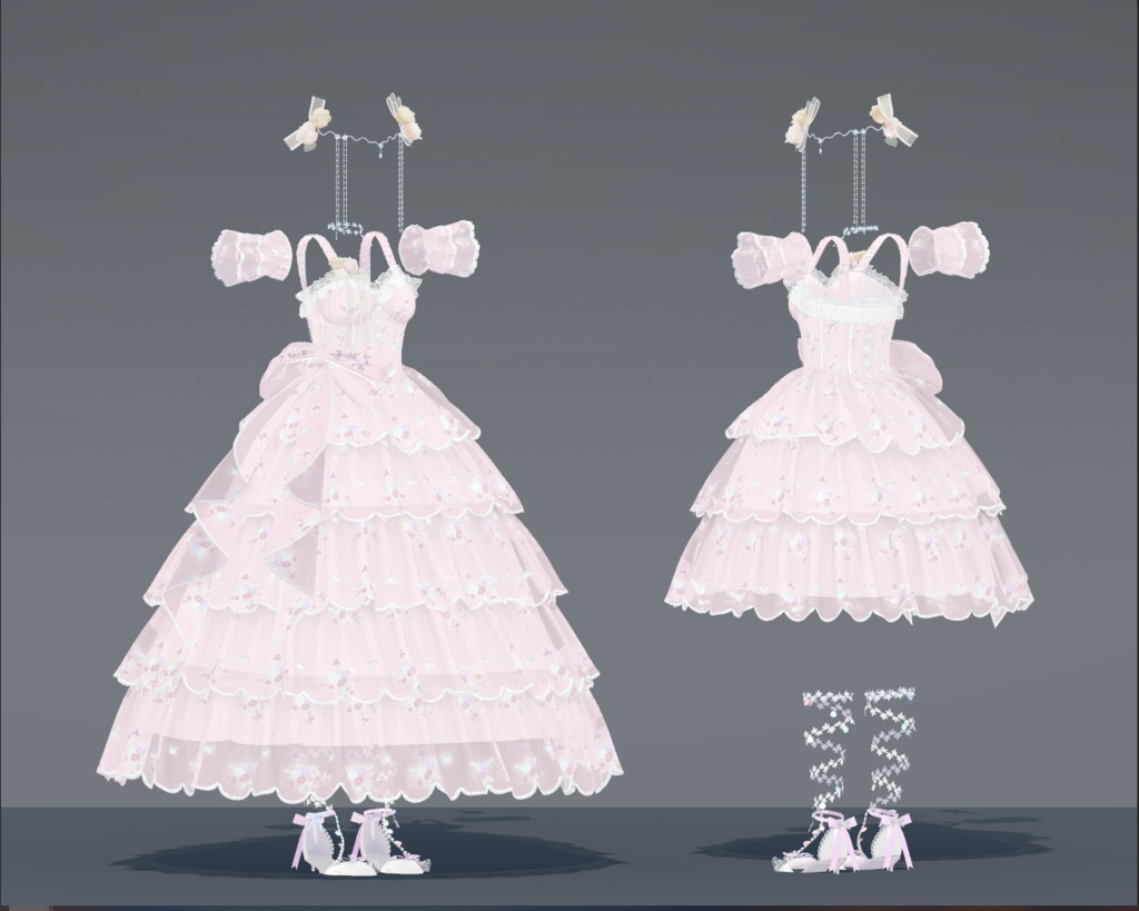 vrchat衣装【 ライムLime,マヌカmanuka適応です】花嫁