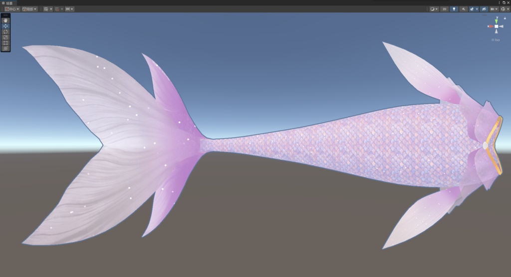 vrchat衣装【 ライムLime,chiffon,manuka適応です】人鱼