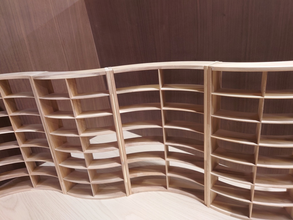 【受注生産】1/6 円形本棚(60度)