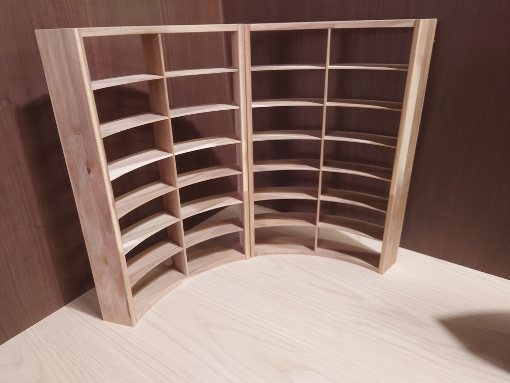 【受注生産】1/6 円形本棚(60度)