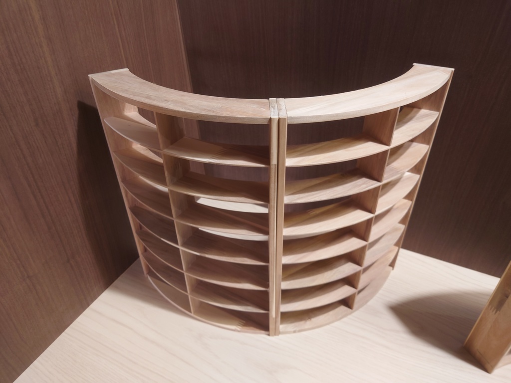 【受注生産】1/6 円形本棚(60度)