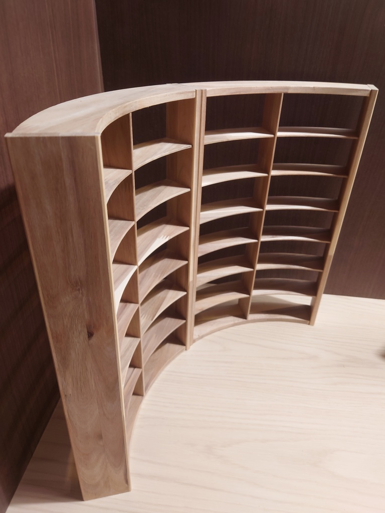 【受注生産】1/6 円形本棚(60度)