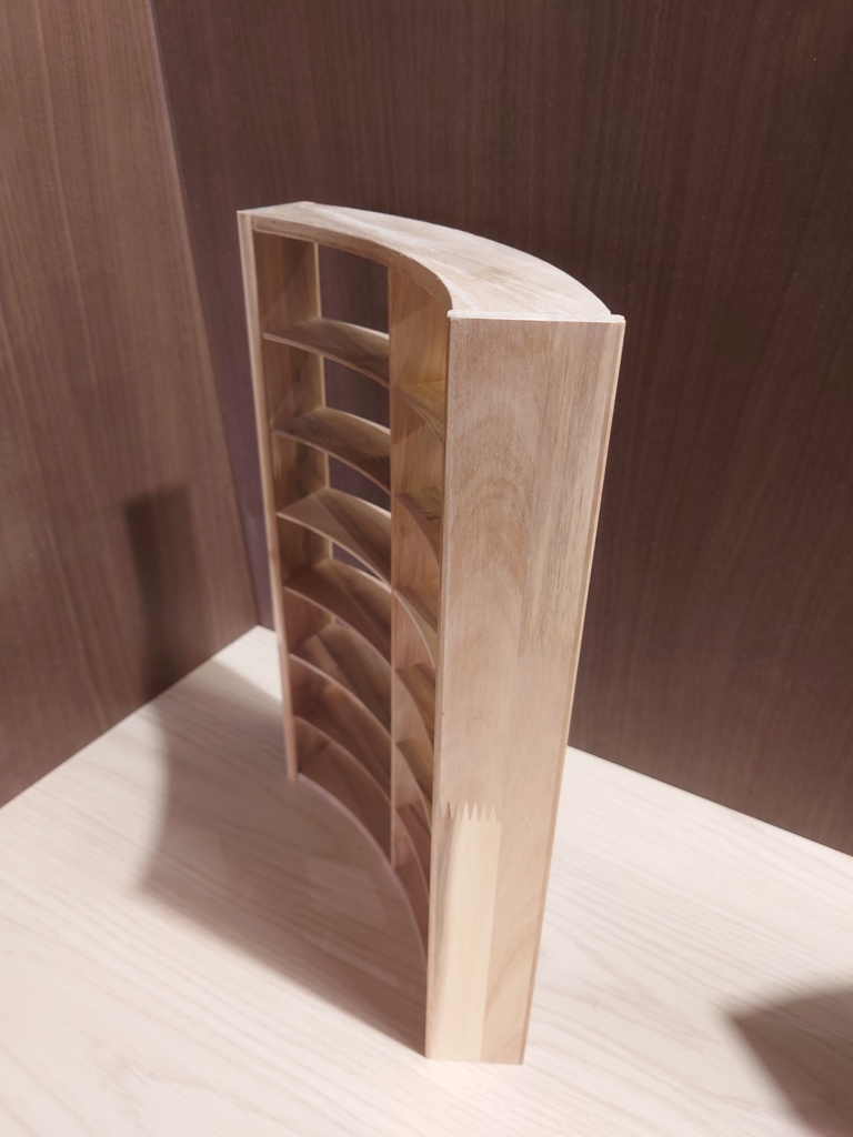 【受注生産】1/6 円形本棚(60度)