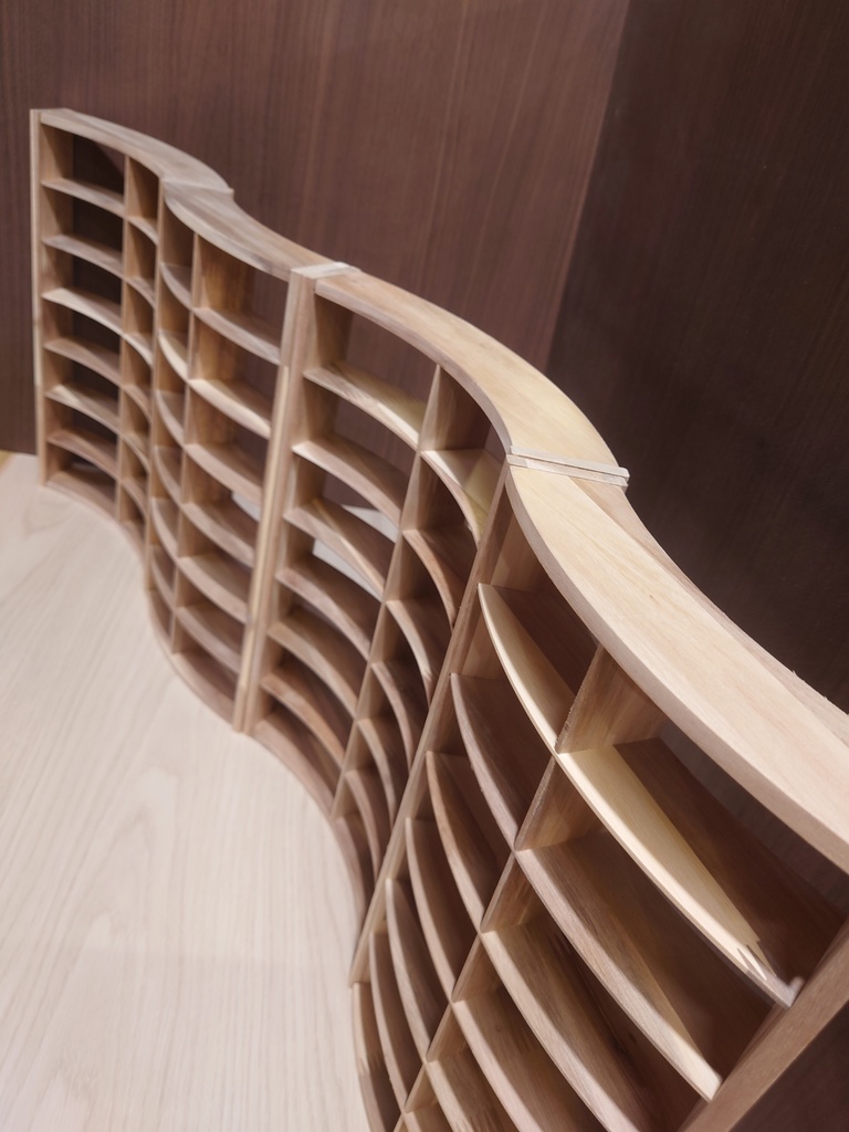 【受注生産】1/6 円形本棚(60度)