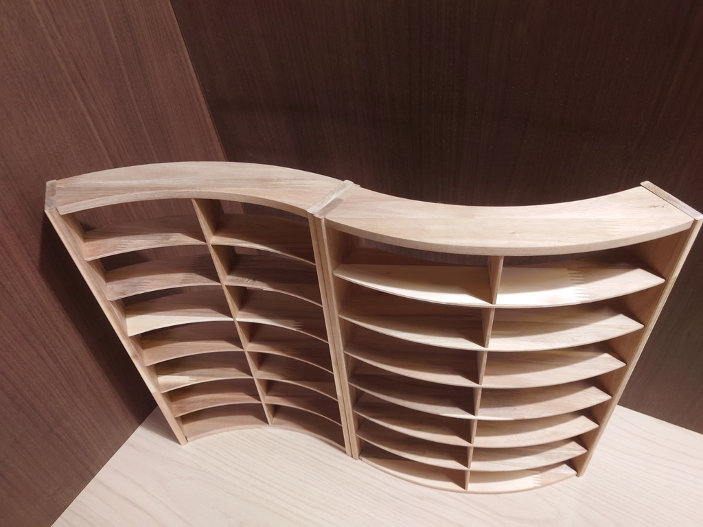 【受注生産】1/6 円形本棚(60度)