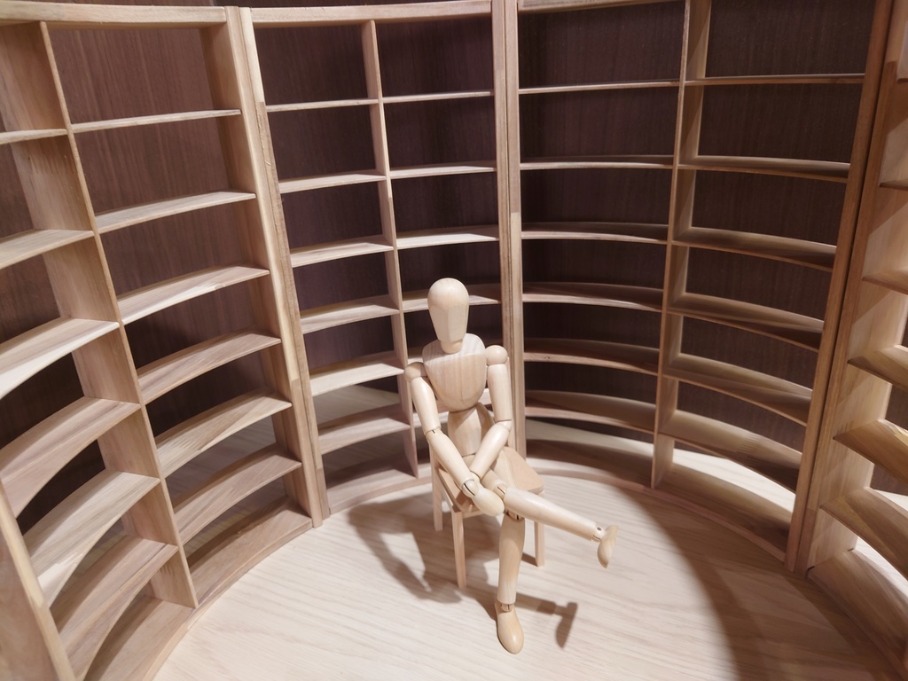 【受注生産】1/6 円形本棚(60度)