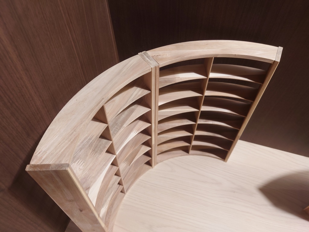 【受注生産】1/6 円形本棚(60度)