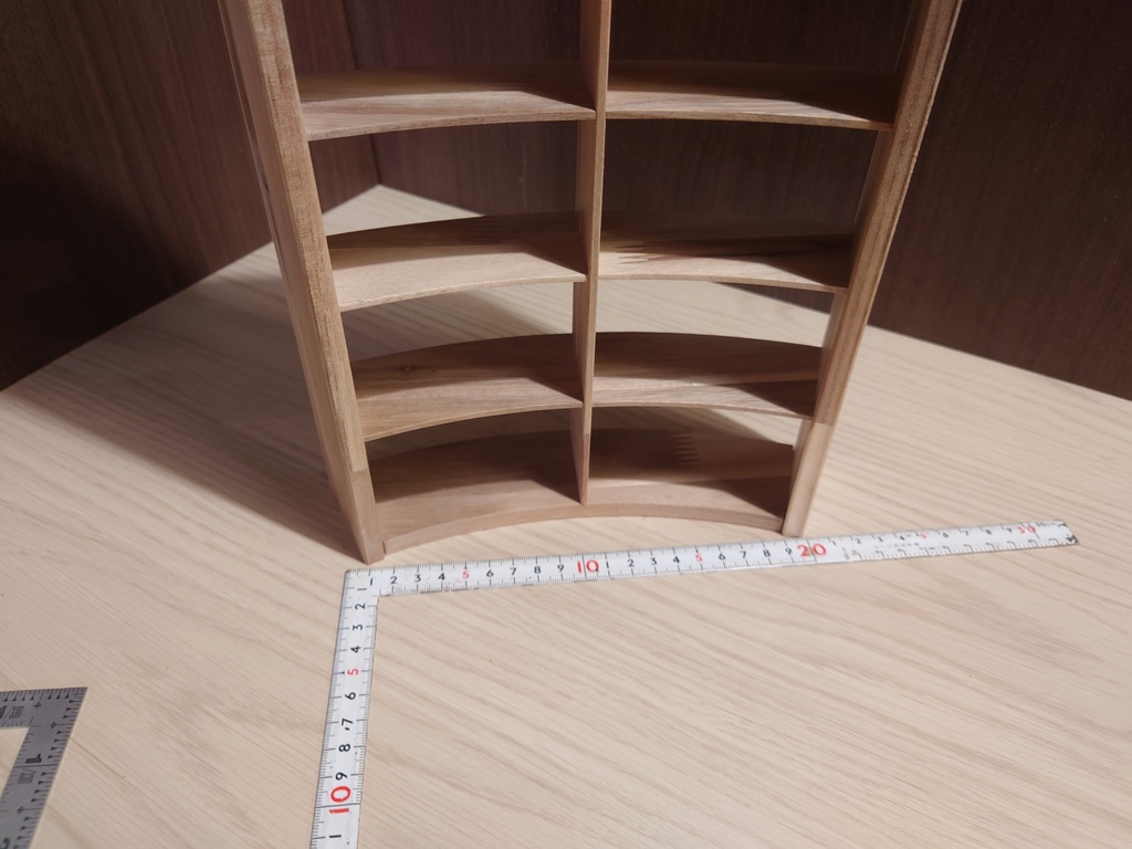 【受注生産】1/6 円形本棚(45度)