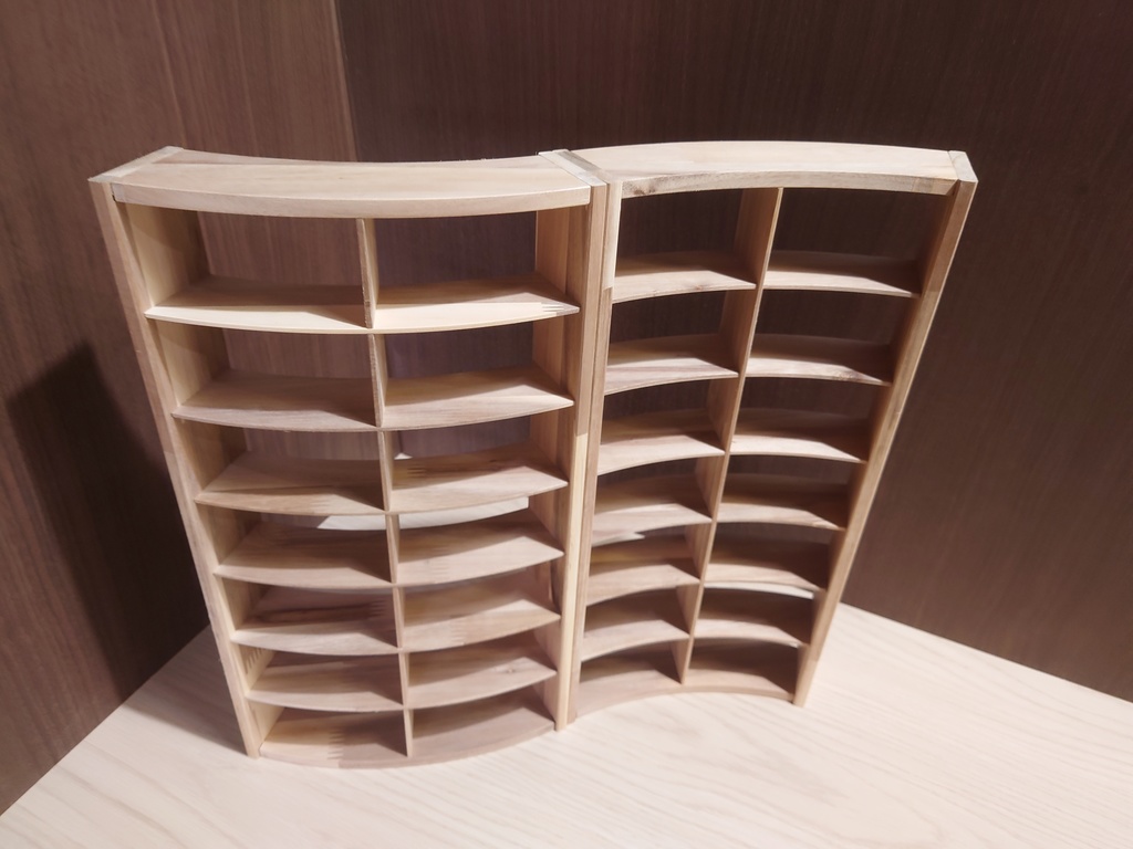 【受注生産】1/6 円形本棚(45度)