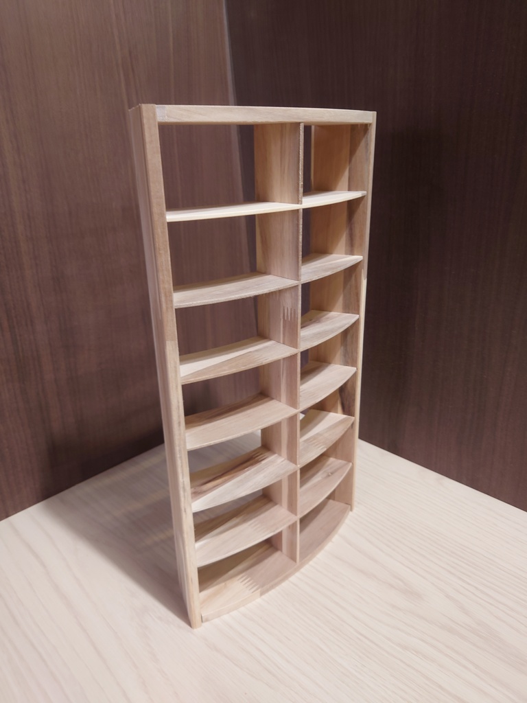 【受注生産】1/6 円形本棚(45度)