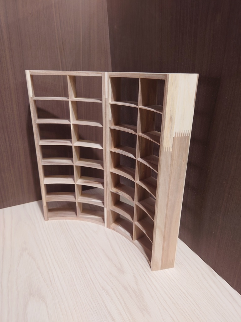 【受注生産】1/6 円形本棚(45度)