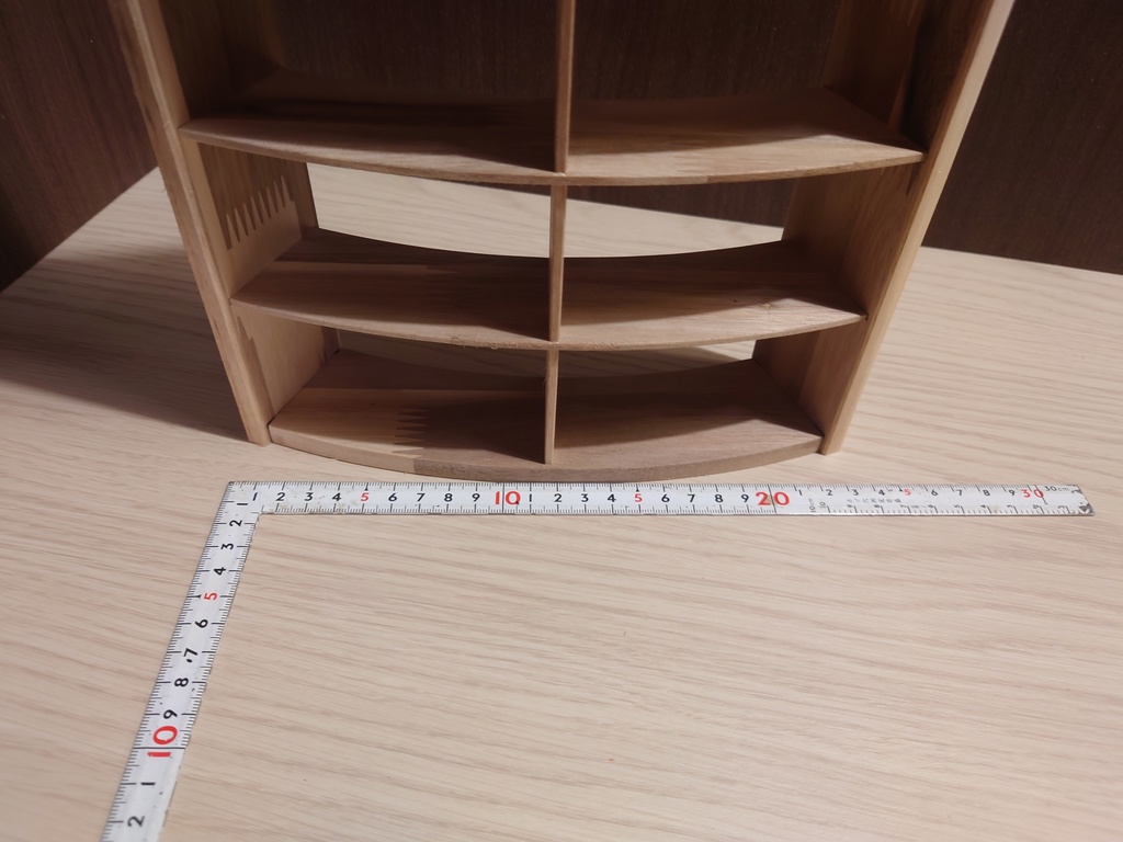 【受注生産】1/6 円形本棚(45度)