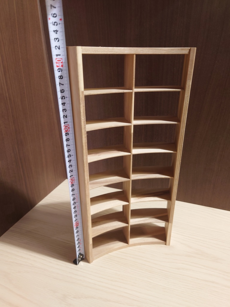 【受注生産】1/6 円形本棚(45度)