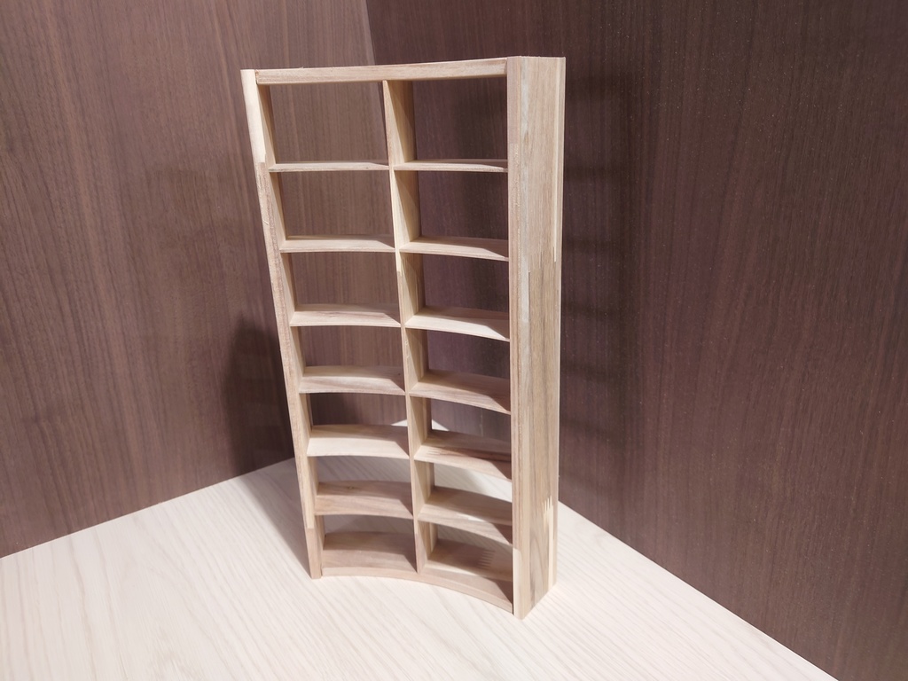 【受注生産】1/6 円形本棚(45度)