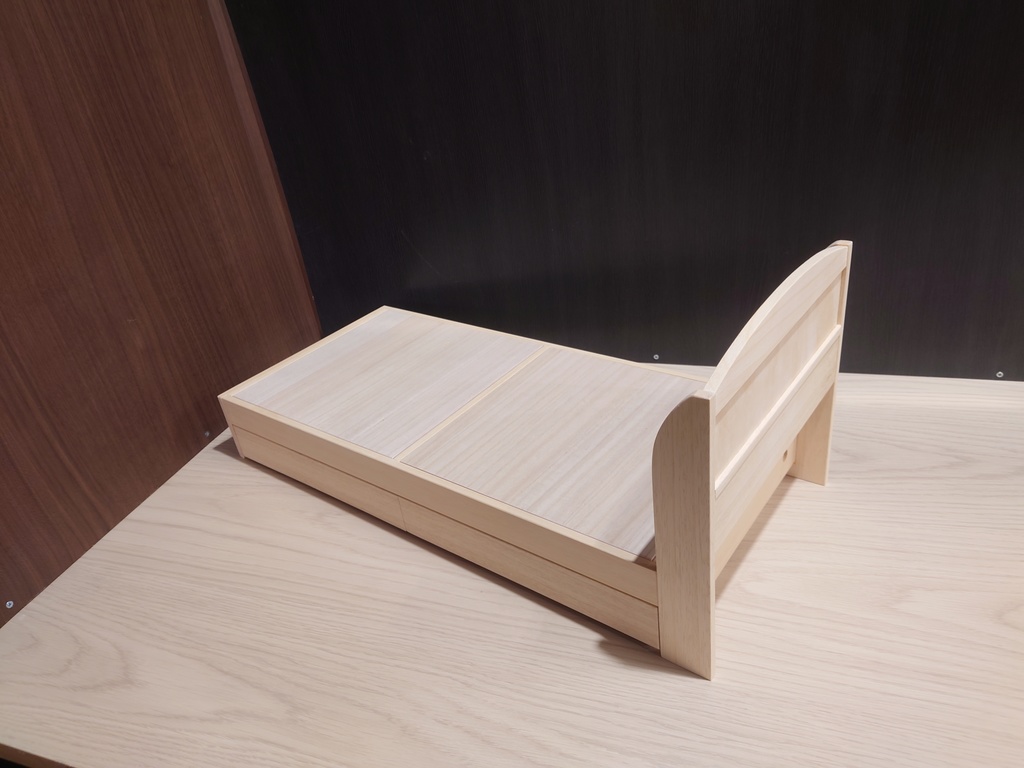 ドール家具 1/4 ベッドフレーム