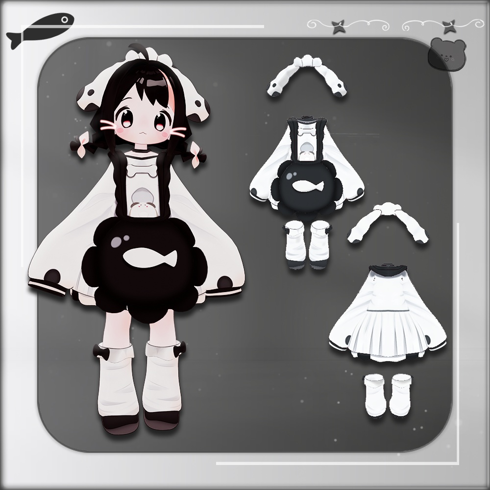 {Mamefriends/ Hikarun衣装 }/ 子犬と子熊