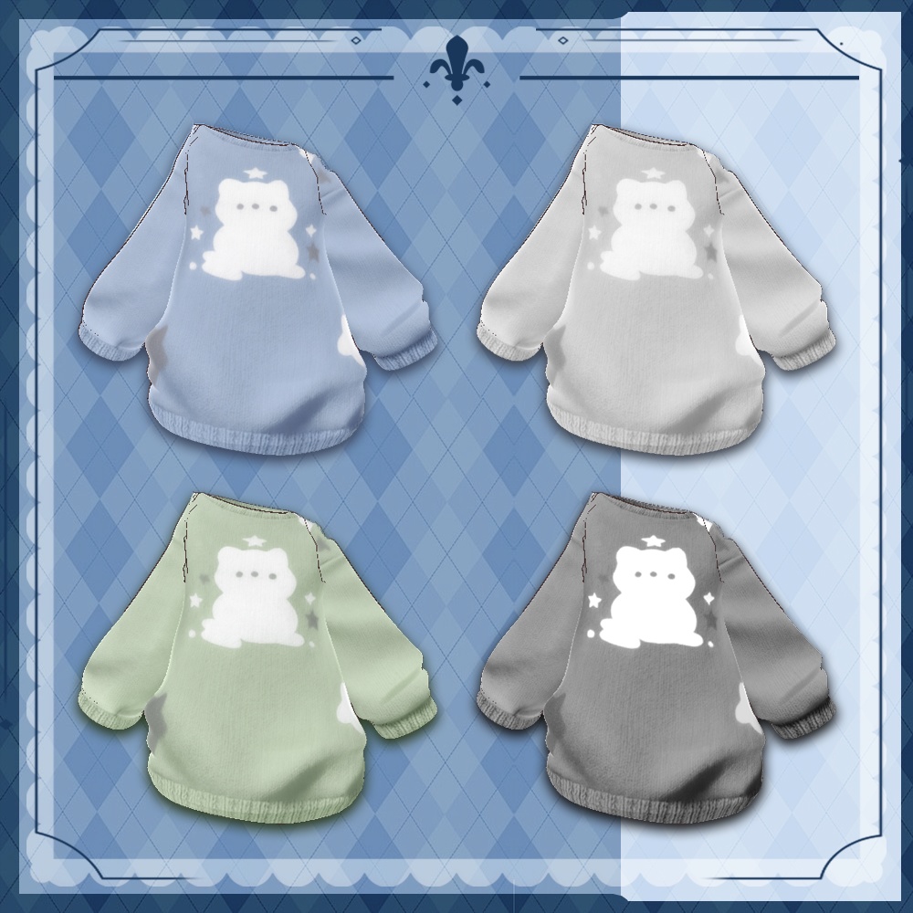 {Mamefriends/ Hikarun衣装 }/ 猫の長袖ト