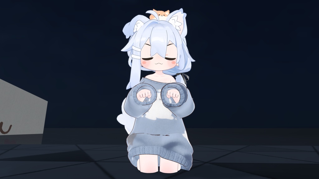 {Mamefriends/ Hikarun衣装 }/ 猫の長袖ト