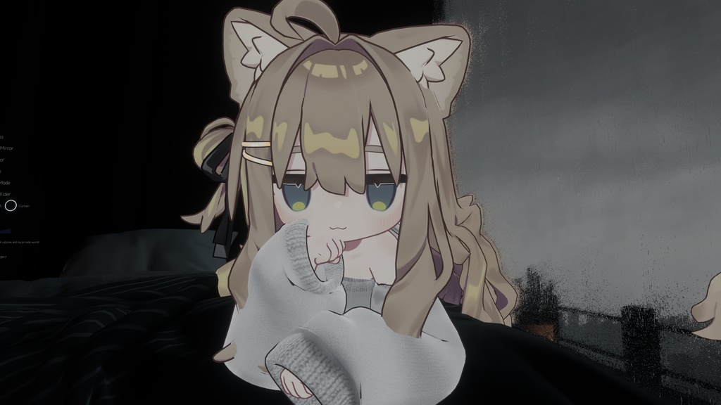 {Mamefriends/ Hikarun衣装 }/ 猫の長袖ト