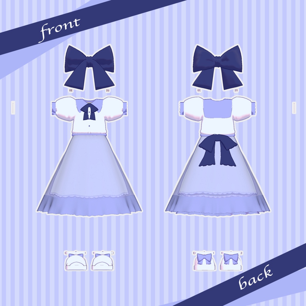 【無料】ネコミミリボンワンピース【キプフェル対応】