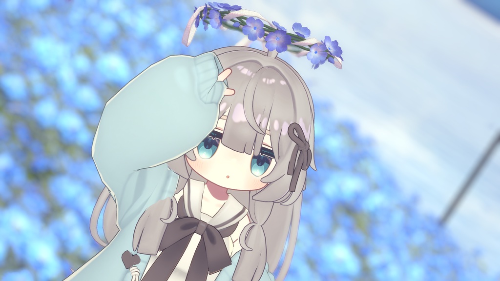 【24時間限定無料】Nemophila Crown Halo【MA対応】
