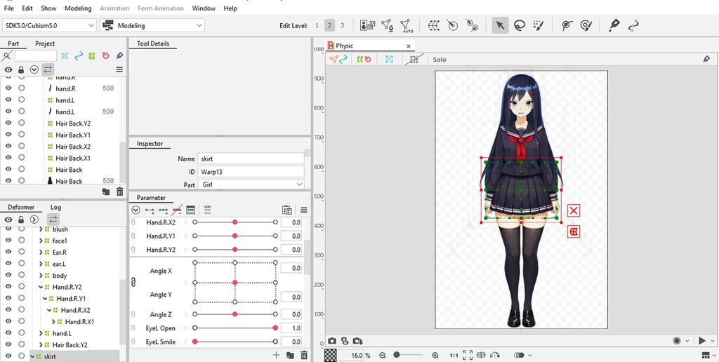 Vtuber Character-Runa SchoolGirl-Ready tu use
