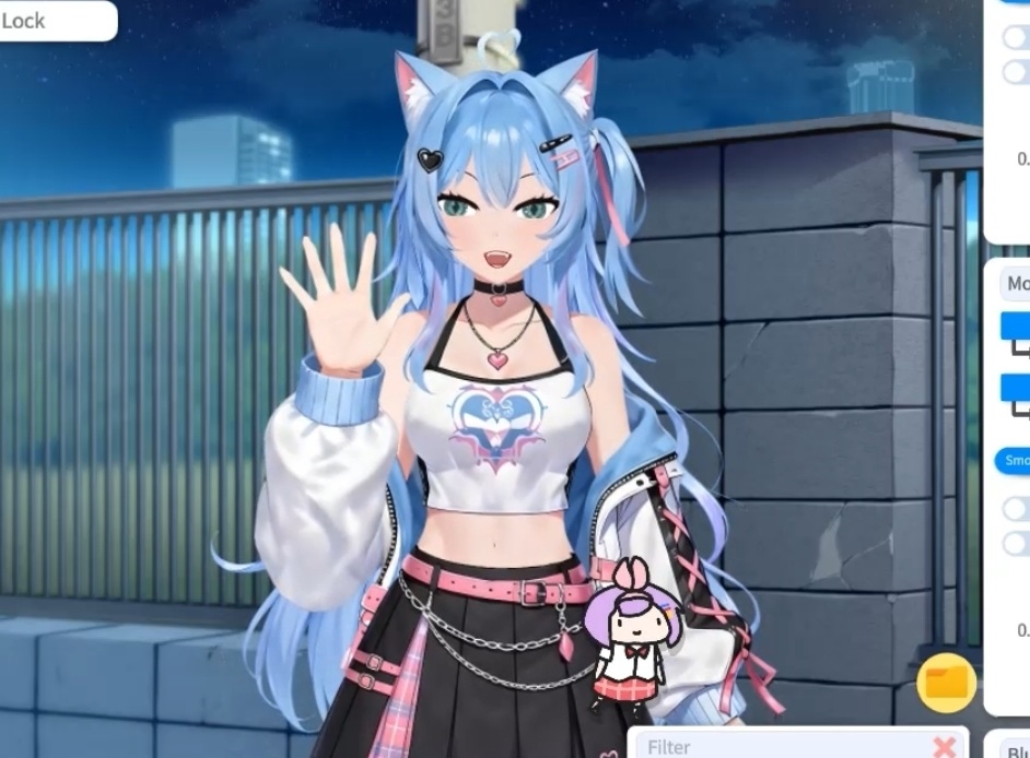 ✨ Luna – Cute Catgirl VTuber Model (Ready to Use) ✨