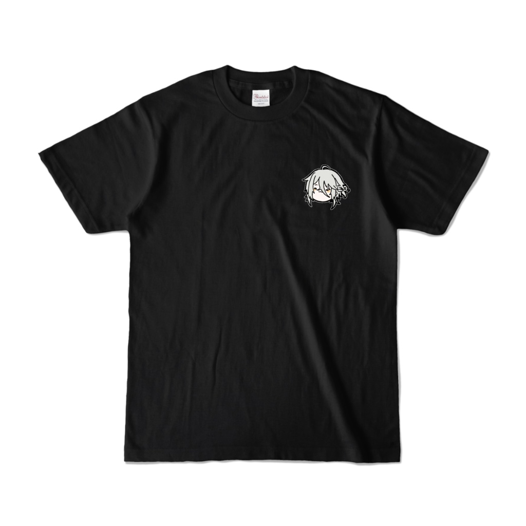 Tシャツ【黒：もちもちふぇいす】