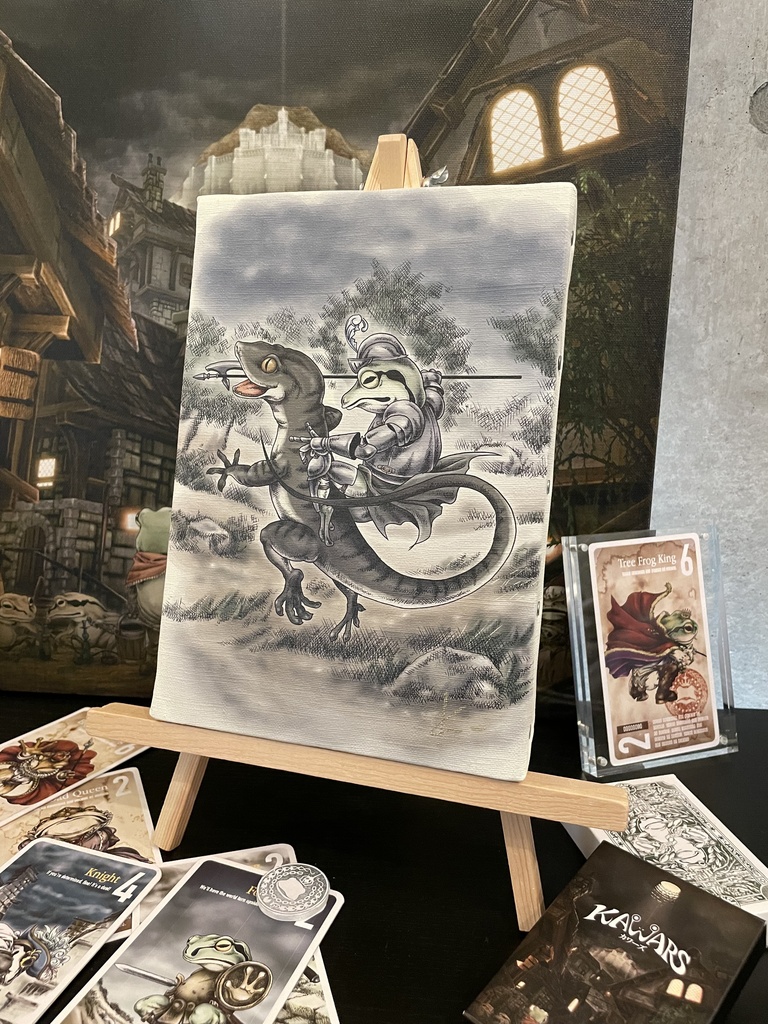 【限定１点】KAWARS  騎兵　直筆サイン入りキャンバスプリント SMサイズ（227×158mm） 