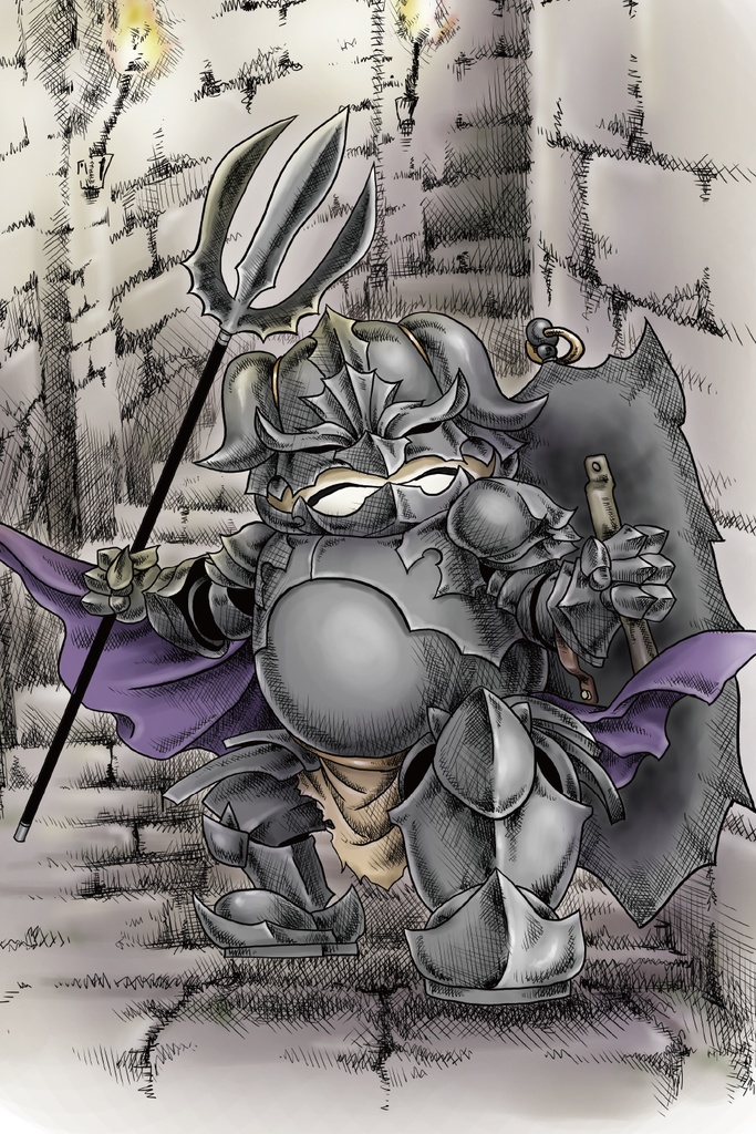 【限定1点】KAWARS 魔装兵 直筆サイン入りキャンバスプリント SMサイズ(227×158mm)