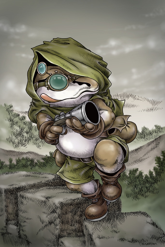 【限定1点】KAWARS 砲兵 直筆サイン入りキャンバスプリント SMサイズ(227×158mm)