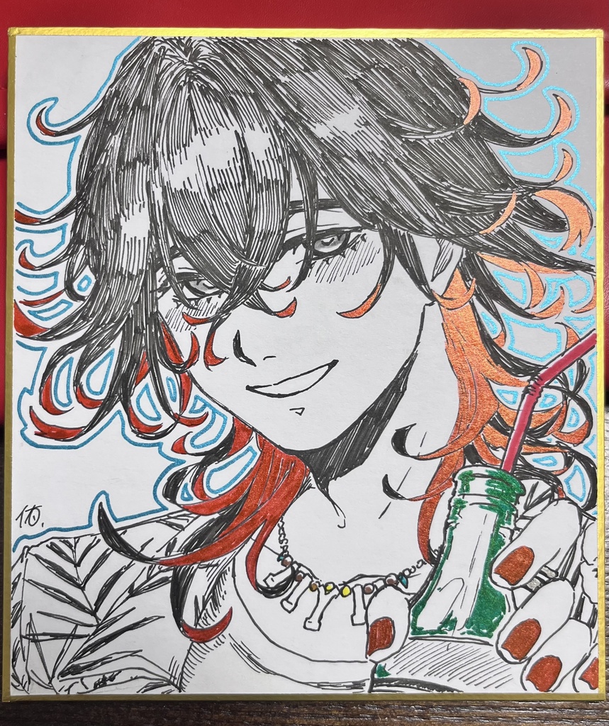ミニ色紙[夏ダンテ]