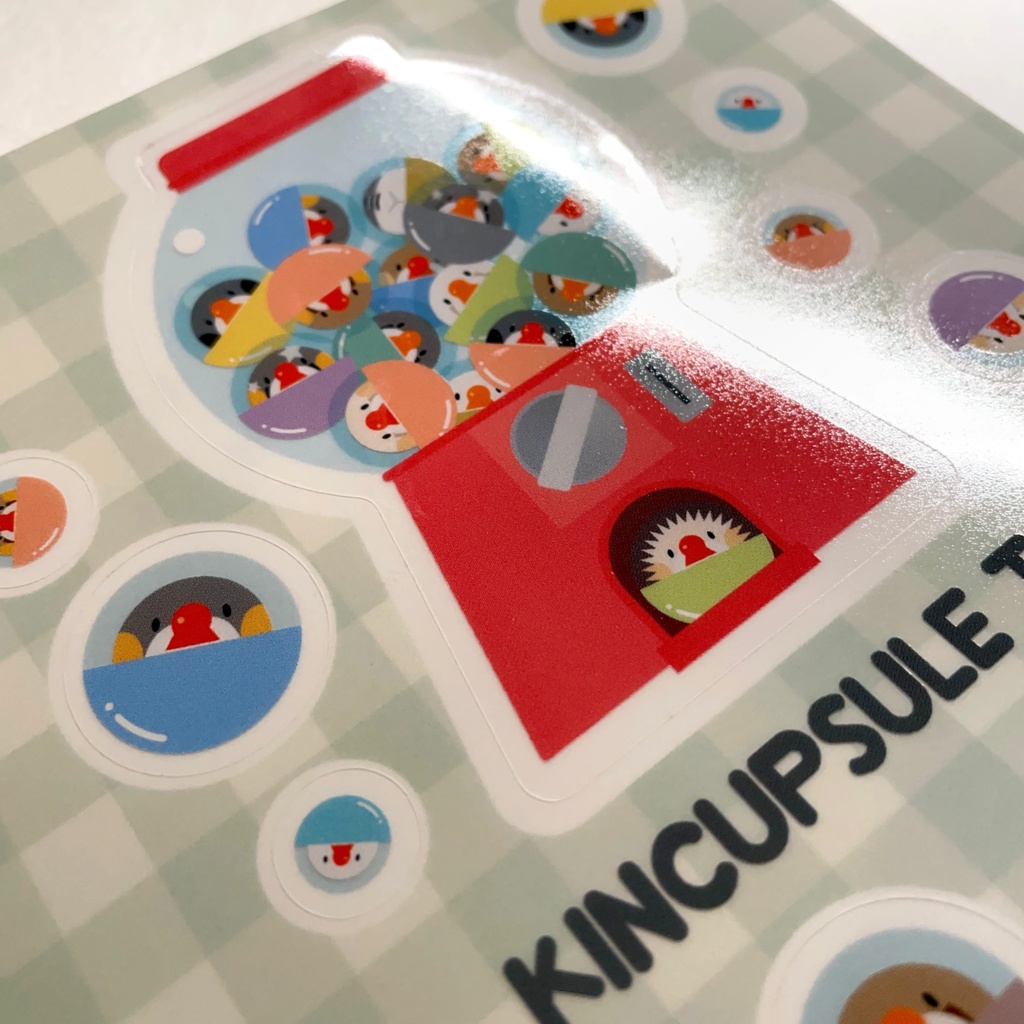 キンカプセルトイ クリアシールセット(Kincapsule Toy Clear Stickers)
