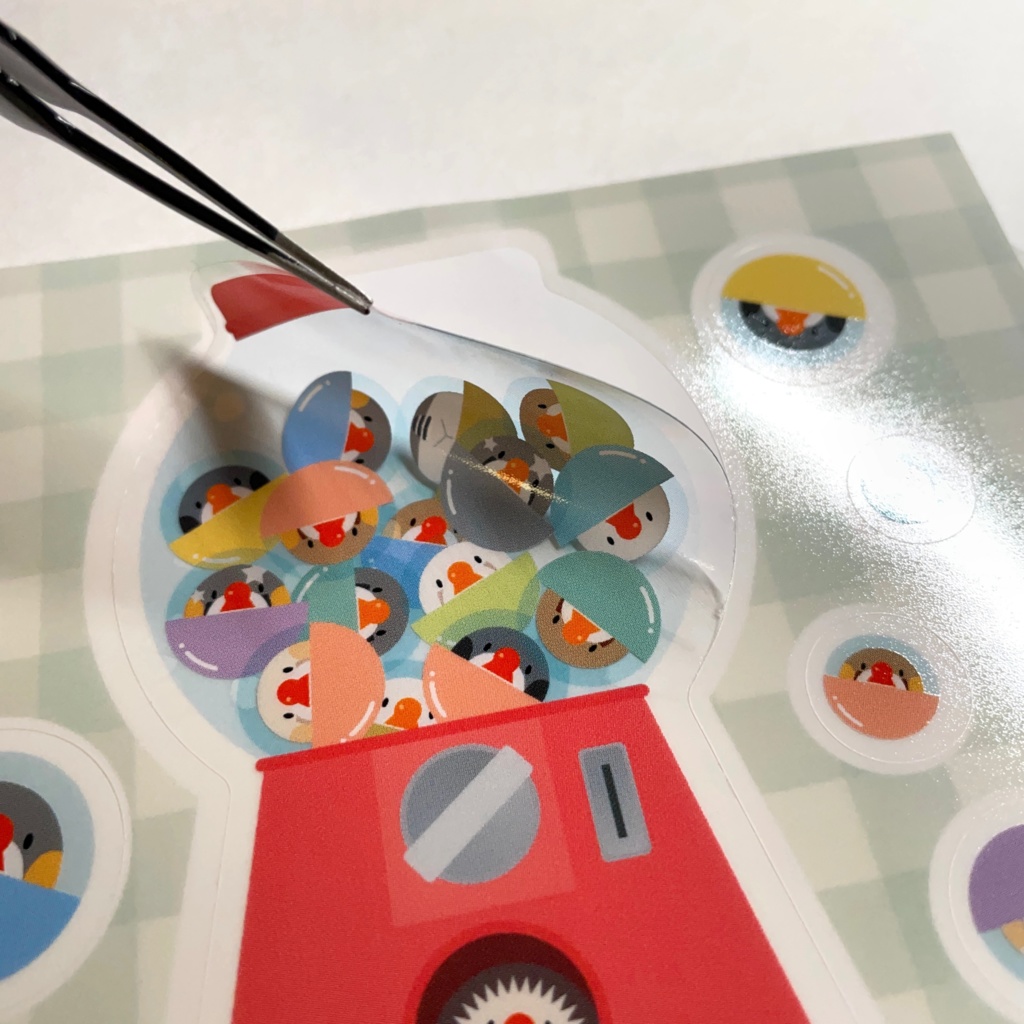 キンカプセルトイ クリアシールセット(Kincapsule Toy Clear Stickers)