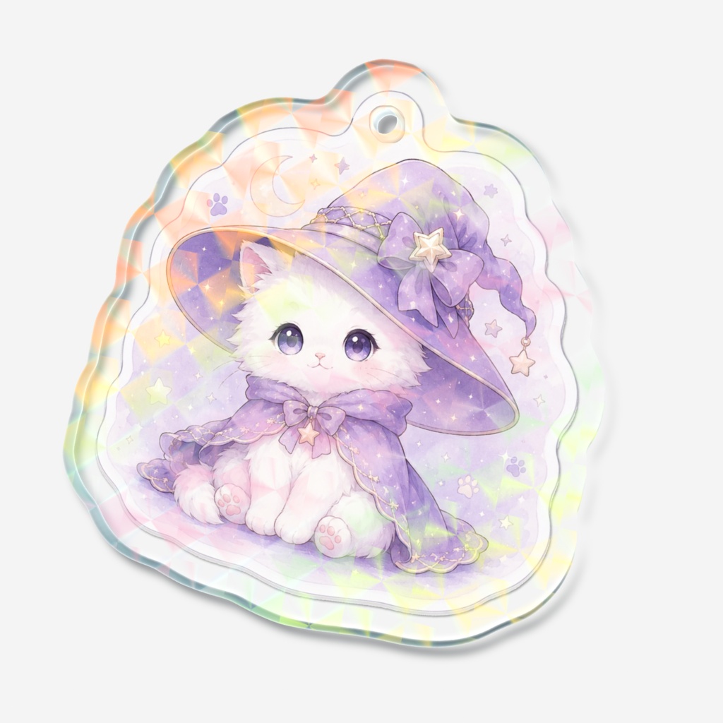星空キラキラ🌟ねこちゃんアクキー