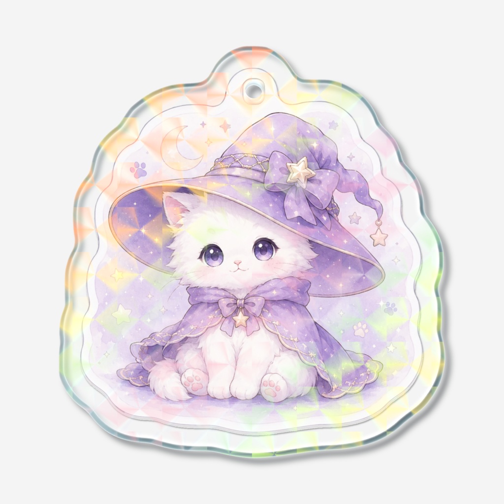 星空キラキラ🌟ねこちゃんアクキー
