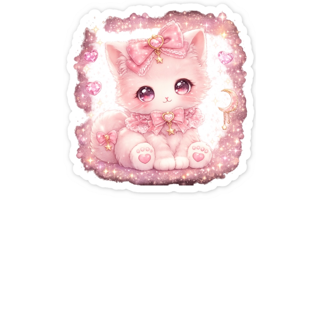キラキラゆめかわ子猫🌟スマホステッカー