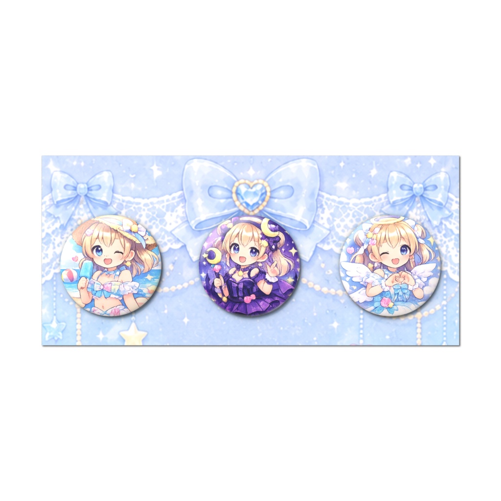 ゆめかわアイドルリアちゃん✨缶バッジコレクション