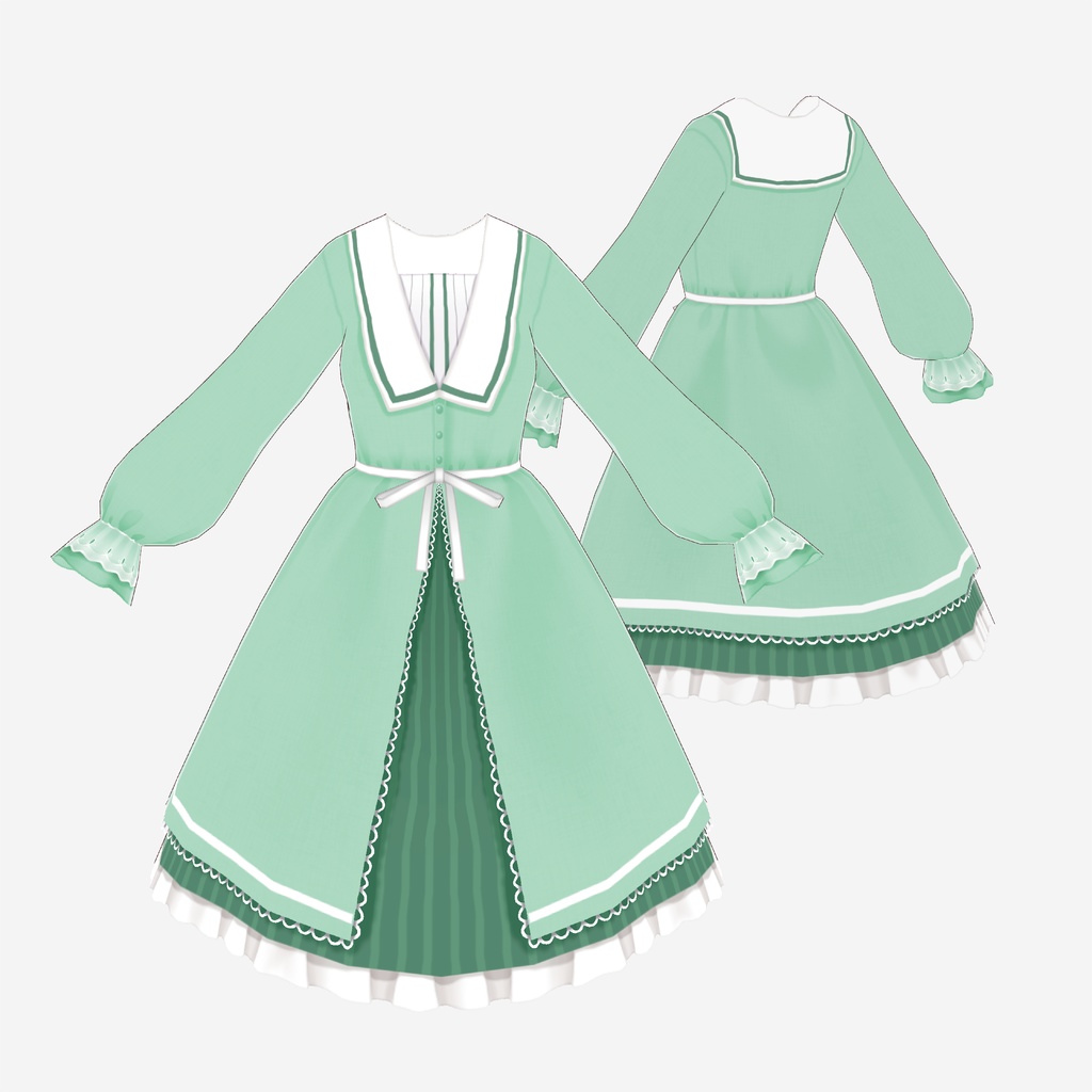 【VRoid】セーラーワンピース